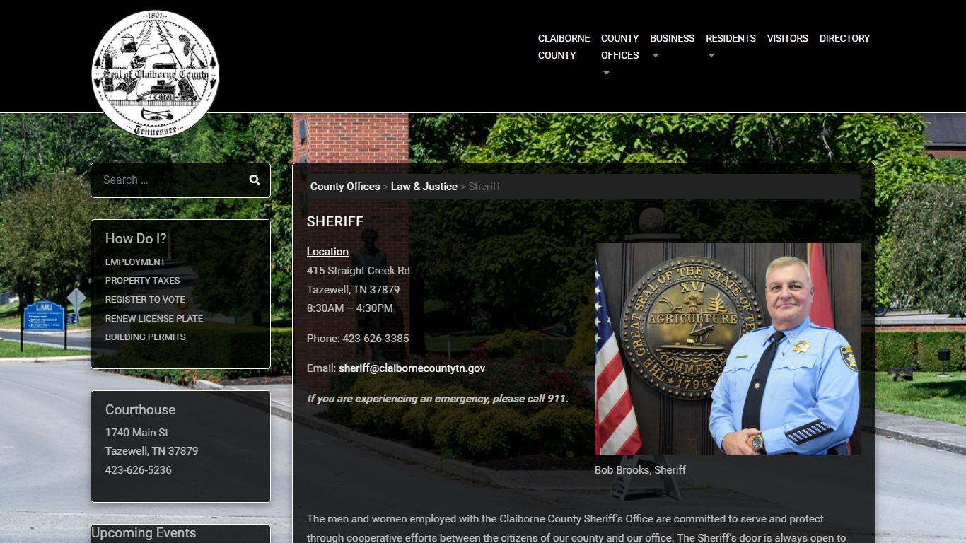 Sheriff – Claiborne County